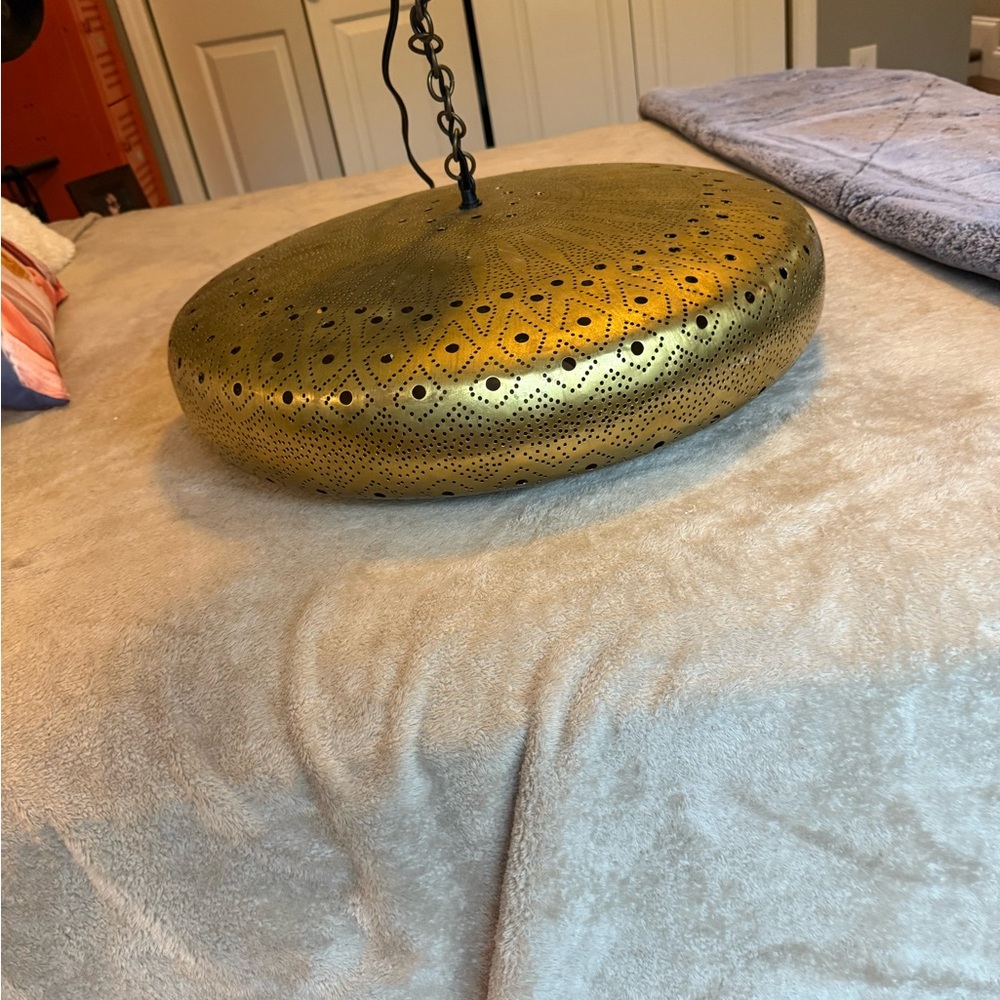 Moroccan Brass light.
